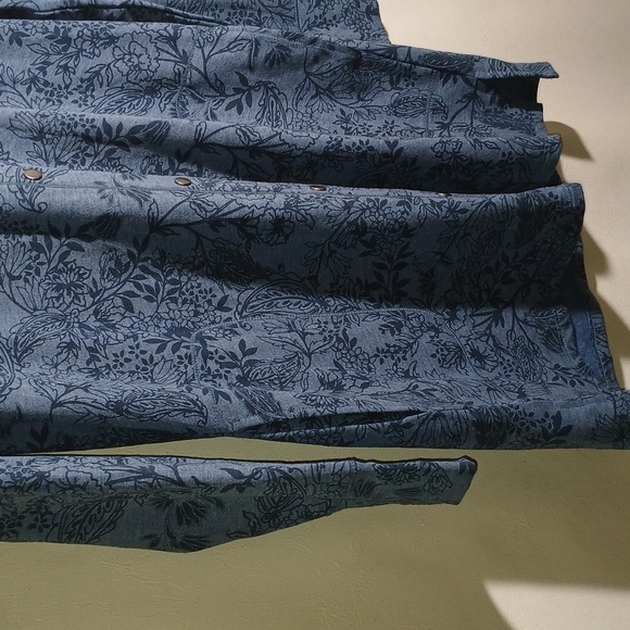 Cuddl Duds Comfort Wear Women's Hoodie Blue Floral Size Small - Picture 3 of 5